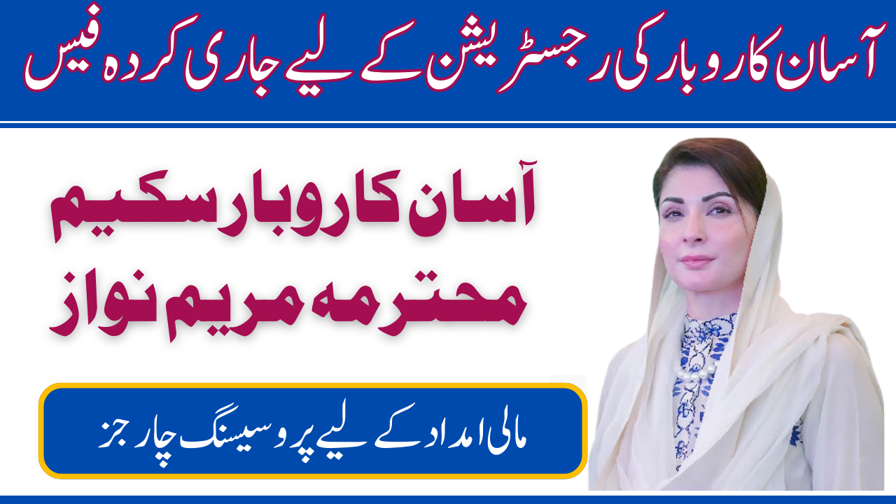 Fees to Qualify for the Asan Karobar Scheme by CM Punjab 2025