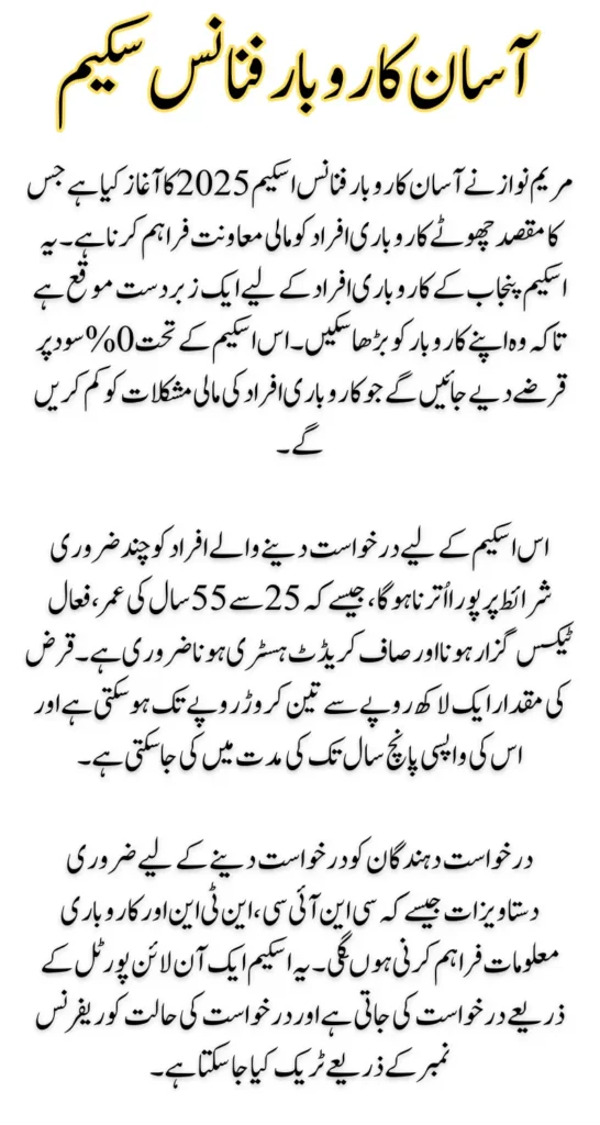 How to Apply for Maryam Nawaz Start Asan Karobar Finance Scheme 2025