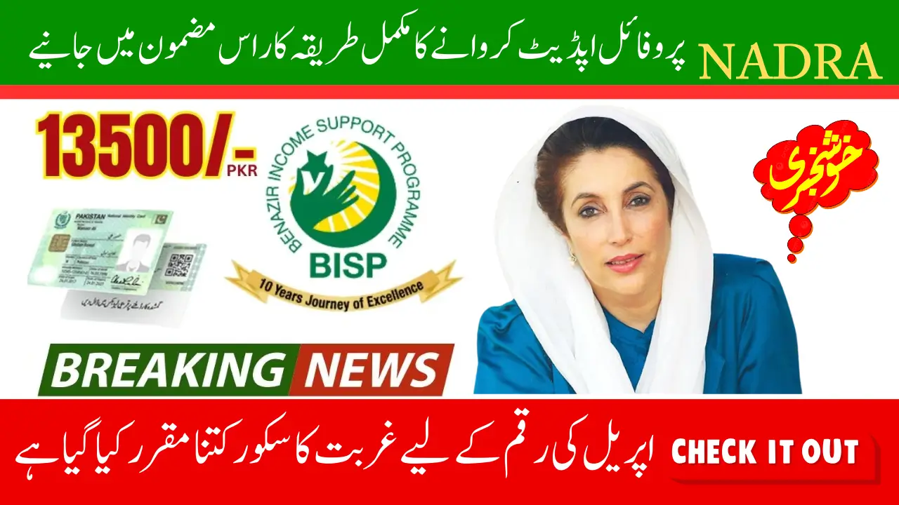 Update 8171 BISP NADRA Profile April 2025 How to Check New Update for 13,500
